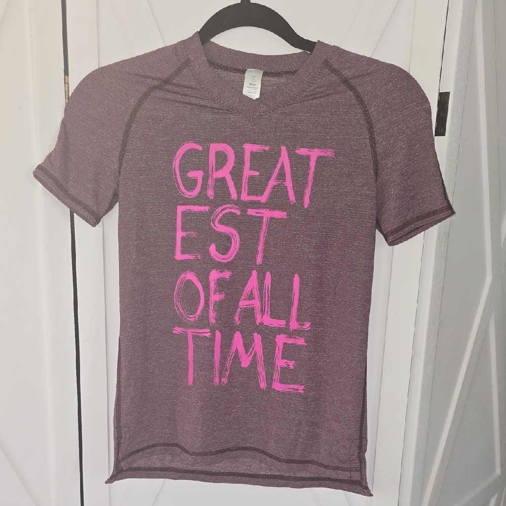 Ivivva Purple and Pink Short Sleeve Tee